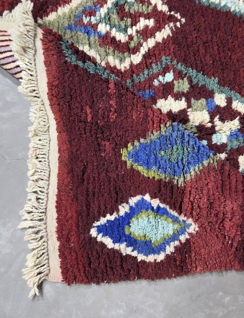 Red Berber Rug - 260 x 181 cm
