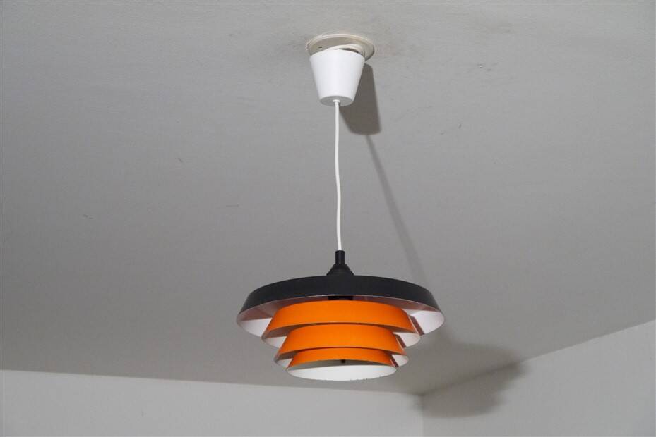 Danish metal pendant light 1970