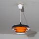 Danish metal pendant light 1970