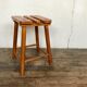 Brutalist primitive stool wears tripod plant solid wooden sofa tip 1950 Furniture decoration