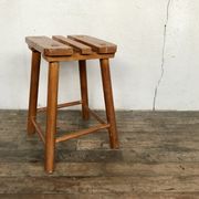 Brutalist primitive stool wears tripod plant solid wooden sofa tip 1950 Furniture decoration