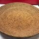 large old woven basket, rush or wicker type - Diameter 55 cm