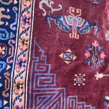Tapis ancien chinois fait main 280x377 cm