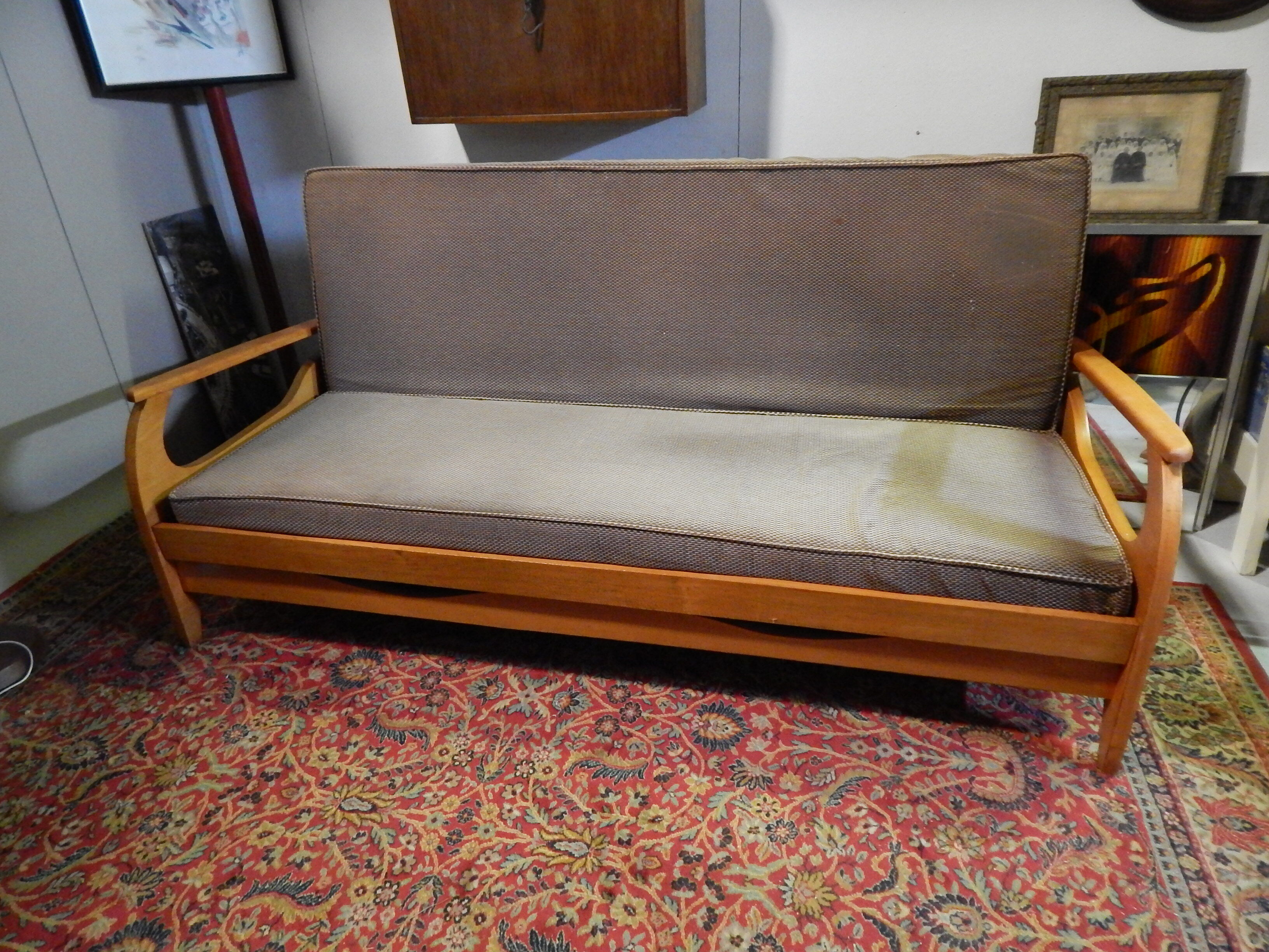 Vintage convertible sofa year 50
