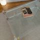 Large Hollywood Regency coffee table Lucite Brass double top 70s