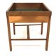 Scandinavian oak and metal planter, Sweden, 1960