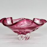 Bol en verre artistique vintage de Josef Hospodka pour Chribska Glassworks, années 1960