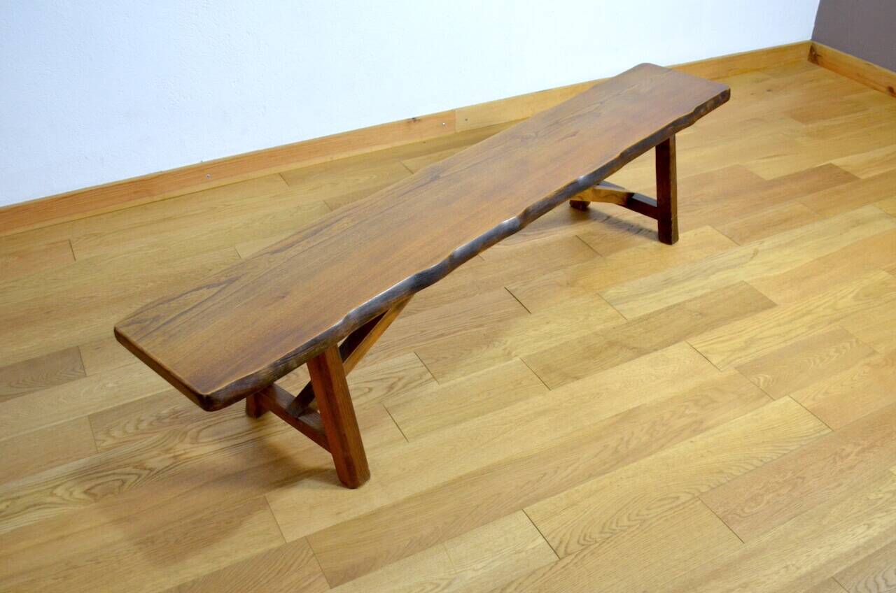 Elm Bench Finnish Design by Olavi Hanninen