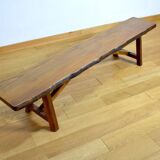 Elm Bench Finnish Design by Olavi Hanninen