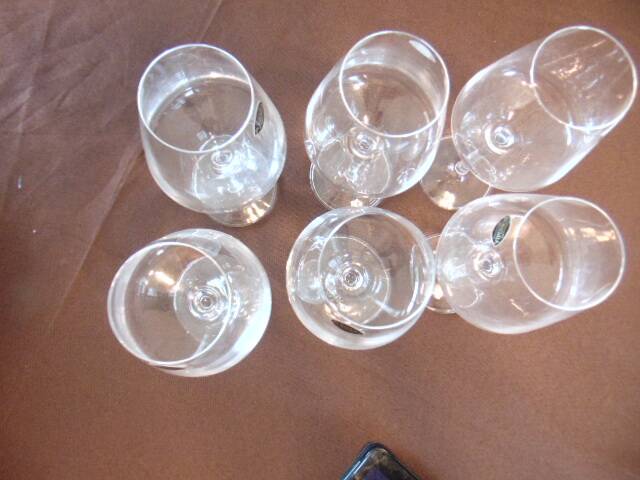 Bohemian crystal wine set – 6 glasses