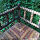 Pearl Turned Wood Corner Chair
