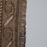 Vintage Brown Turkish Kars Rug with Mid-Century Modern Style 5'10" X 10'