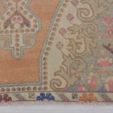 Tapis turc vintage orange et beige sku 2555