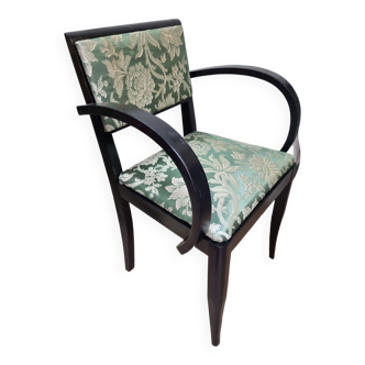 Reupholstered Art Deco bridge armchair