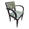 Reupholstered Art Deco bridge armchair