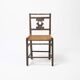 Chaise folk en osier produite par SP Pniewo, Pologne, années 1960