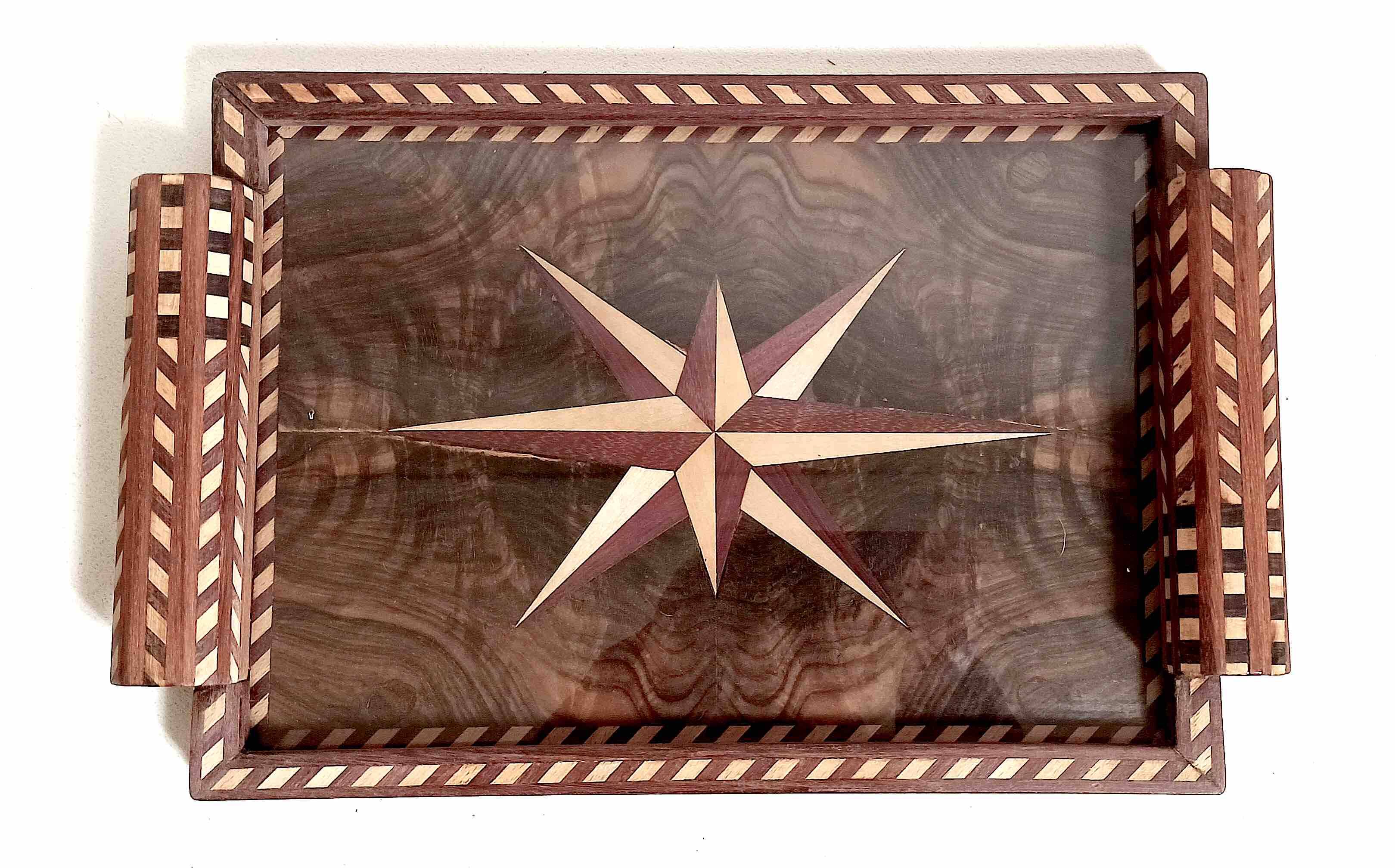 Art Deco marquetry tray