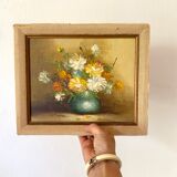 Painting bouquet of flowers