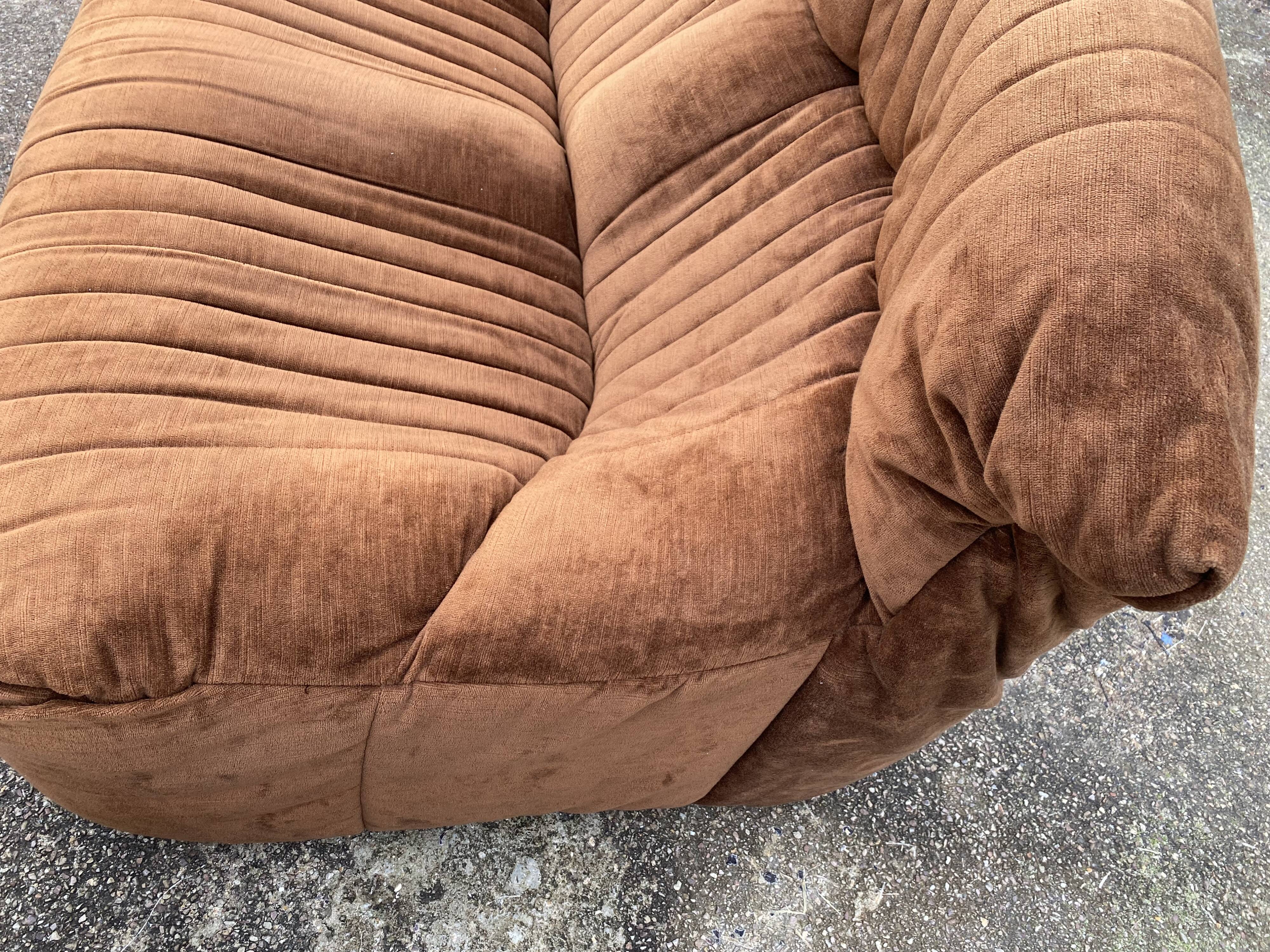 Sofa and pouf Aralia by Michel Ducaroy, Ligne Roset edition