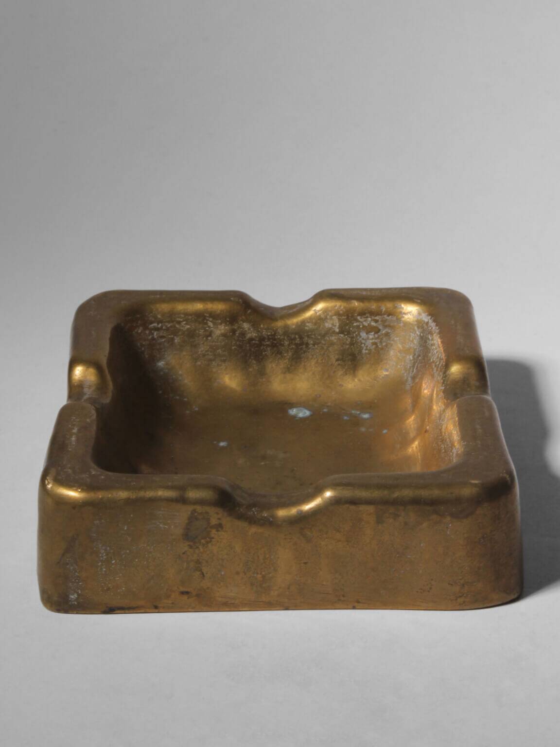Cendrier en bronze brutalisme organique, années 1960