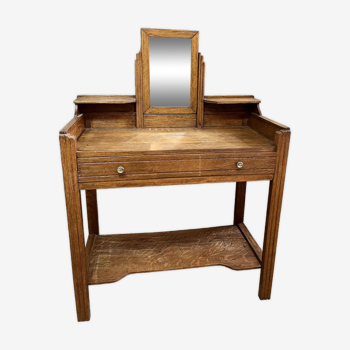 Dressing table in raw wood