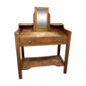 Dressing table in raw wood