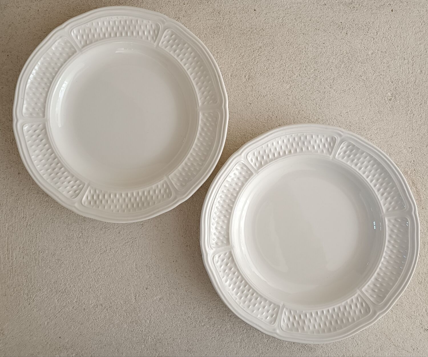 3 plates Gien Pont aux choux