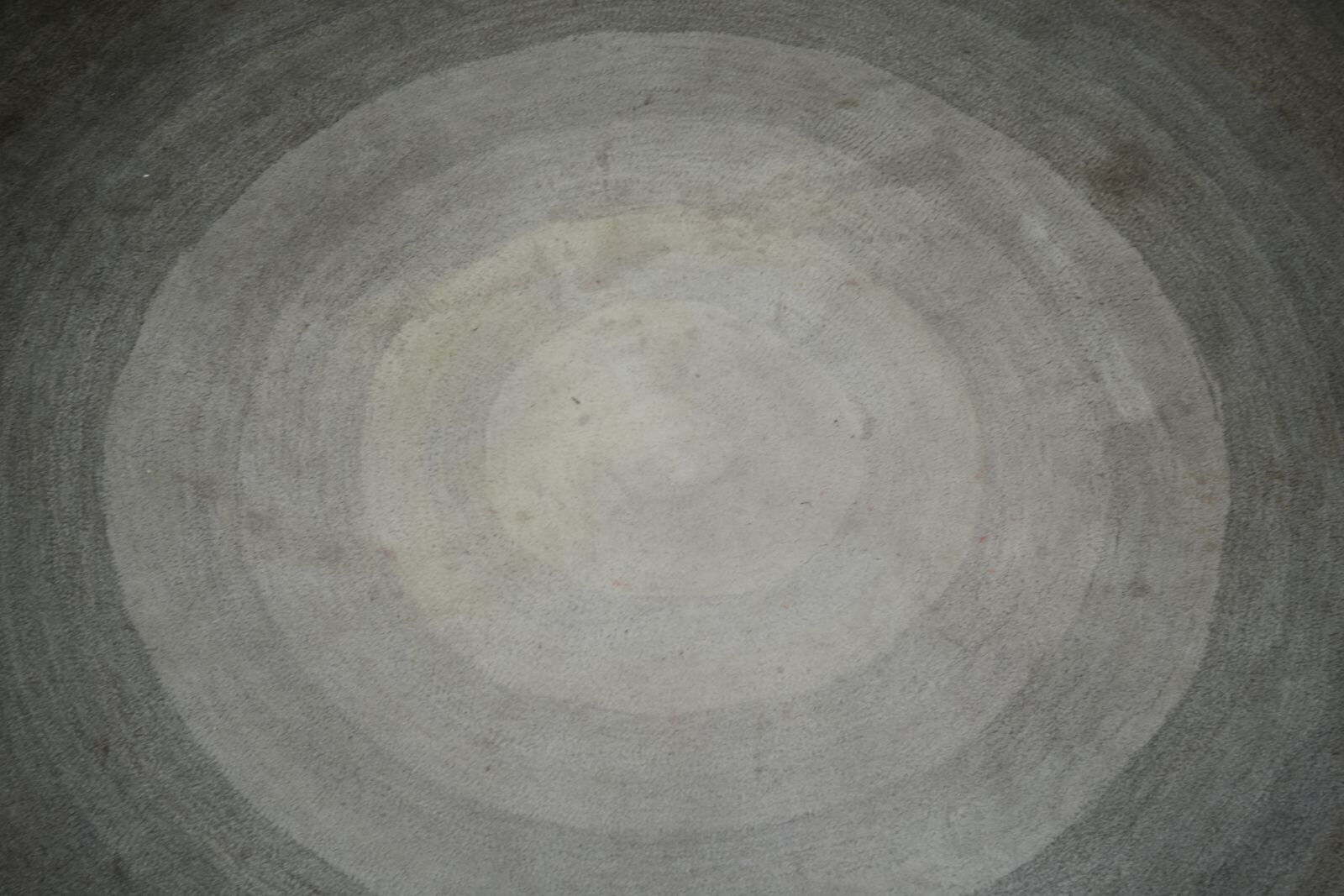 Serge Lesage blue grey vintage round carpet 70s