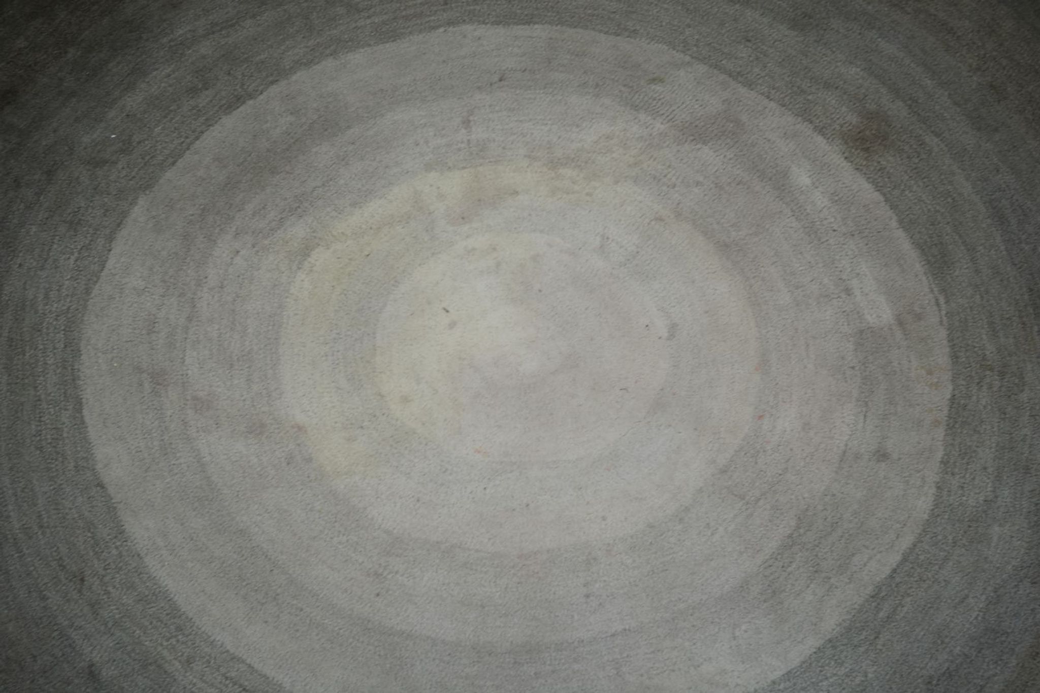 Serge Lesage blue grey vintage round carpet 70s