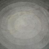 Serge Lesage blue grey vintage round carpet 70s