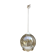 Hanging old molded glass golden + support white 70s vintage