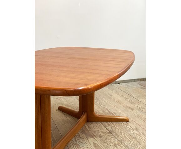 Oval Extendable Danish Mid Century Design Teak Dining Table By Rasmus Selency Oval Extendable Danish Mid Century, Vintage Danish Teak Extendable Dining Table