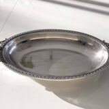 Coupe à fruits, corbeille à pain en métal argenté