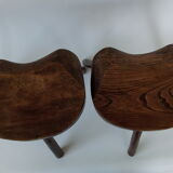 Pair of Brutalist Stools 1961