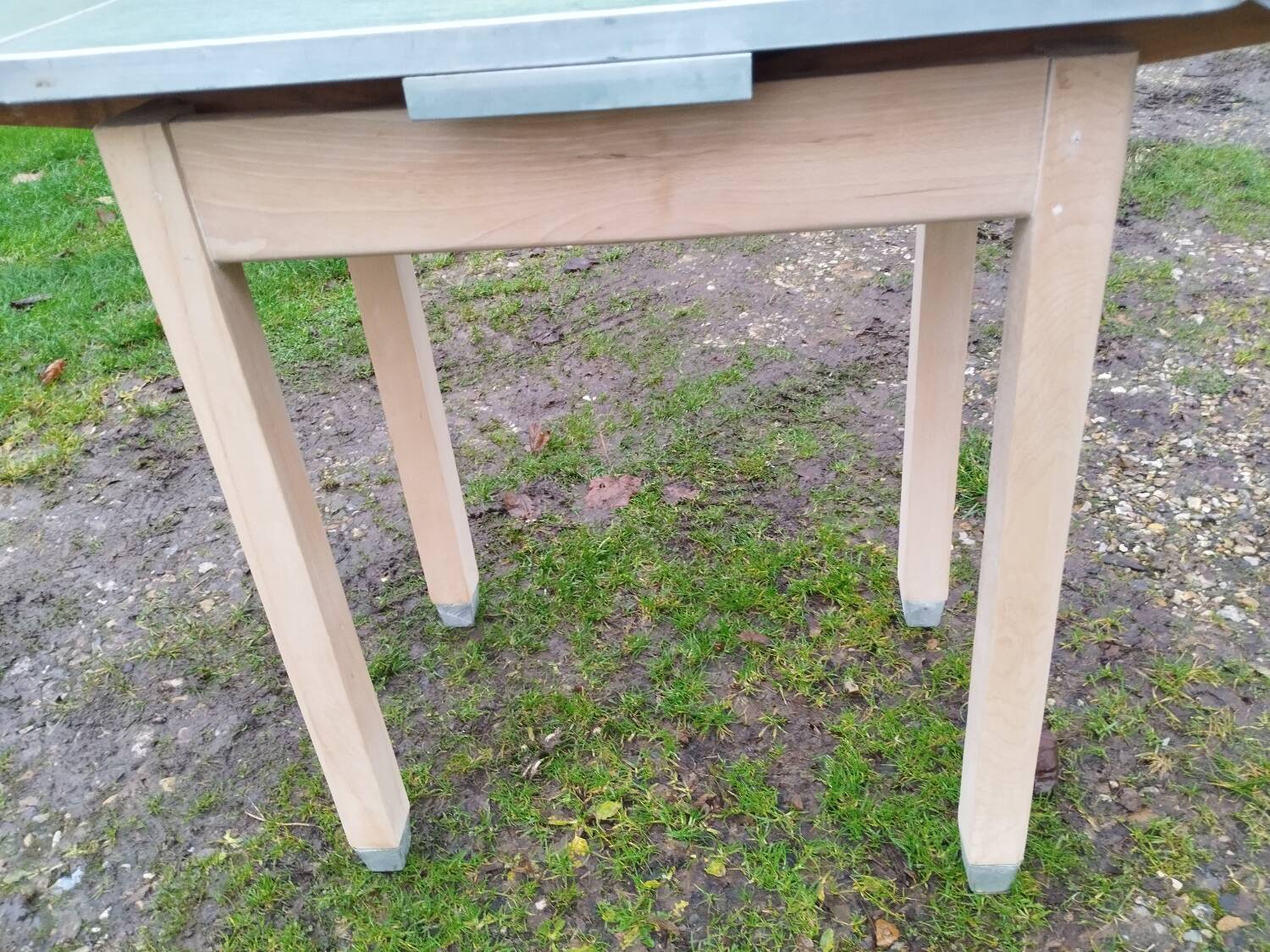 Table de cuisine en bois ancienne vintage
