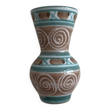 Robert Picault - Glazed ceramic vase - 1950s - Vallauris