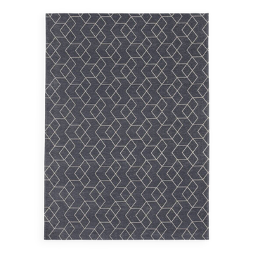 Carpet, Scandinavian style, 1970s design, Cube Anthracite