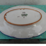Oval dish and earthenware