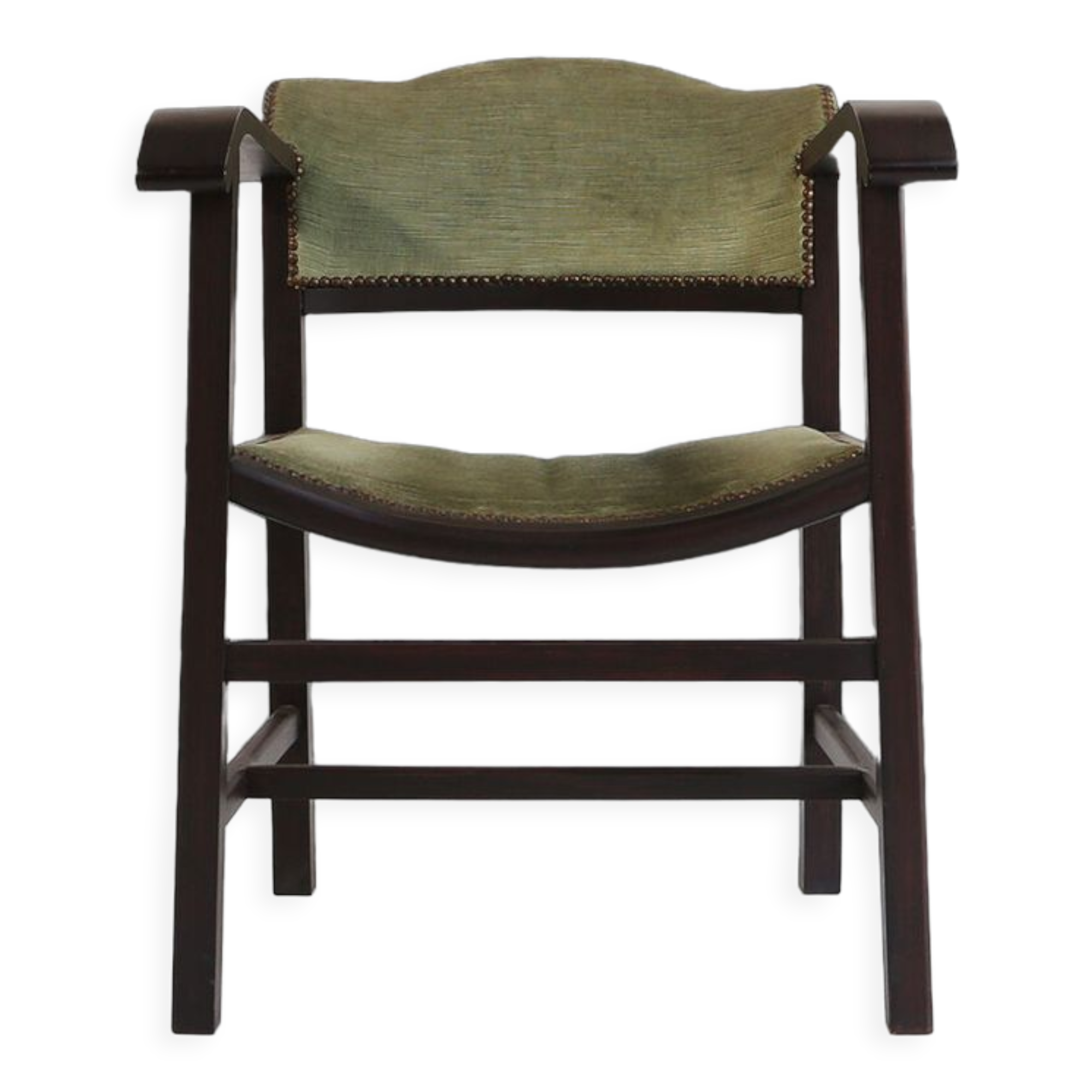 Art deco armchair in black and green ca.1930