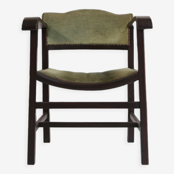 Art deco armchair in black and green ca.1930