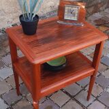 Louis XVI style mahogany and rosewood side table from the 1950s