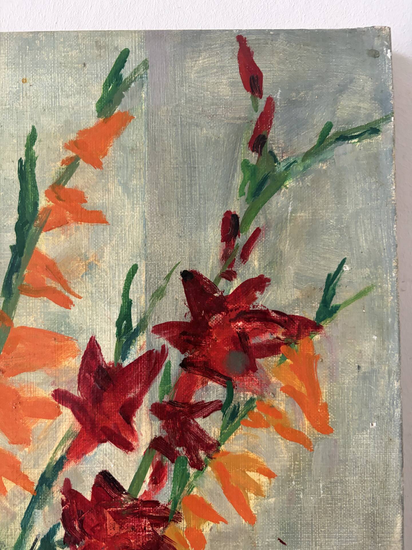 Bouquet of flowers, oil on canvas signed Robert Rodrigue