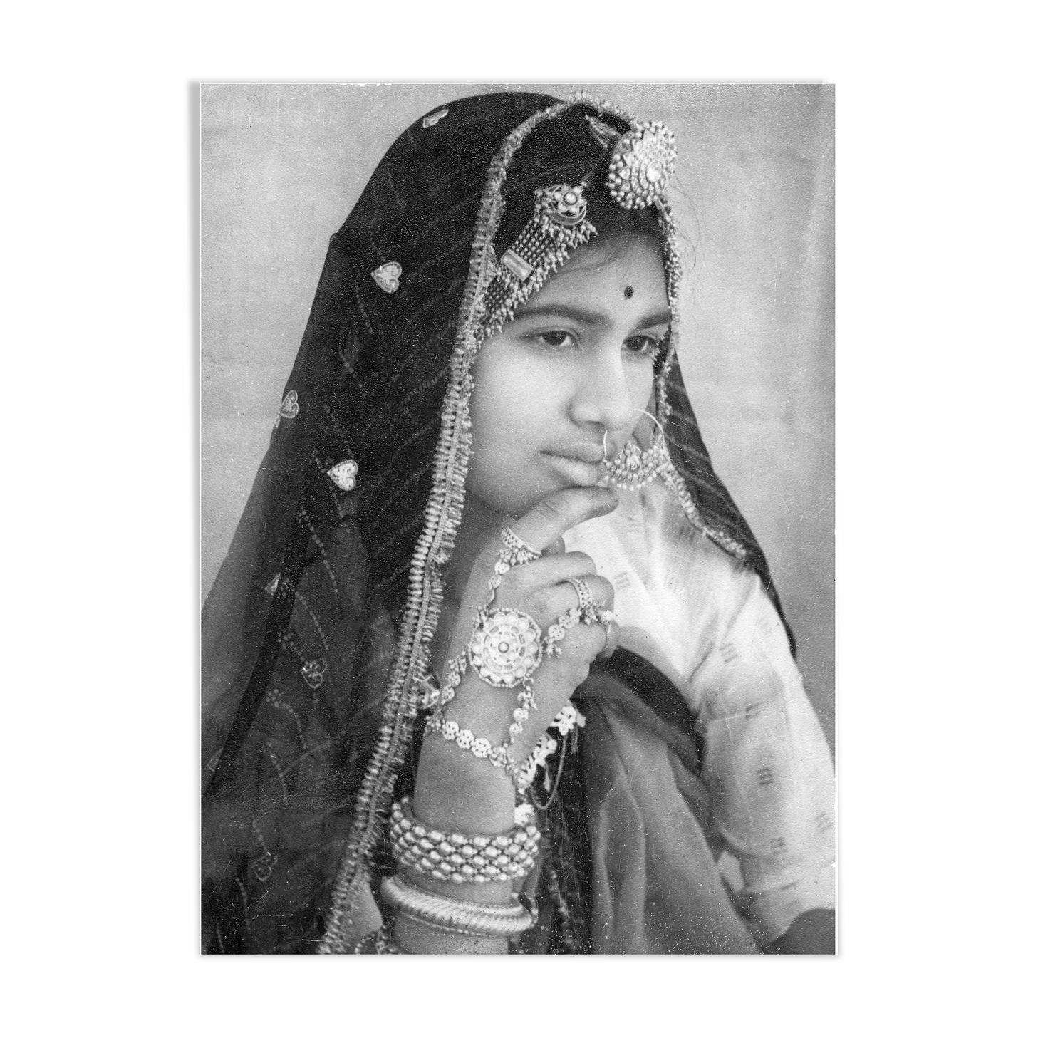 Portrait of young woman Rajasthan