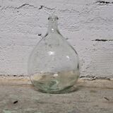 Clear glass demijohn