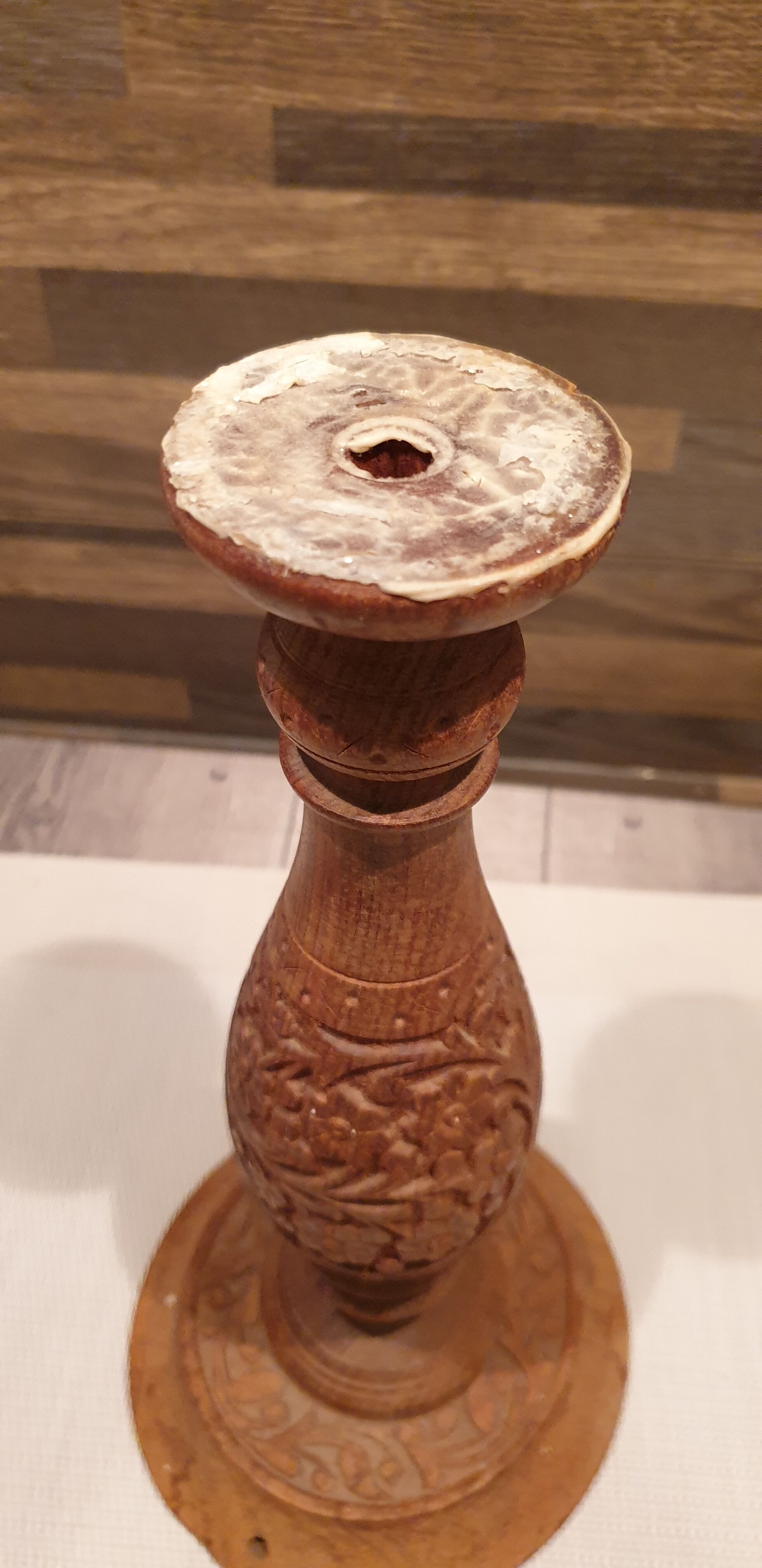 Indian rosewood lamp foot