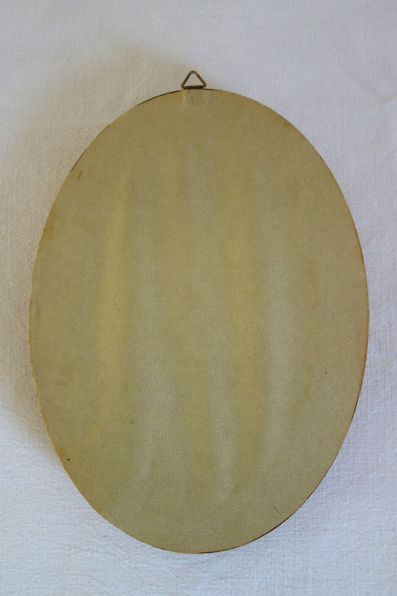 Vintage Madonna oval gold frame