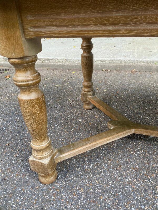 Table à manger de ferme extensible renaissance espagnol patinée 10 places