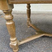 Table à manger de ferme extensible renaissance espagnol patinée 10 places