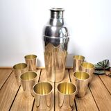 Cocktail shaker Undulations Christofle Gallia 1935 by Luc Lanel