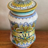 Apothecary pot Italy salt decoration hand